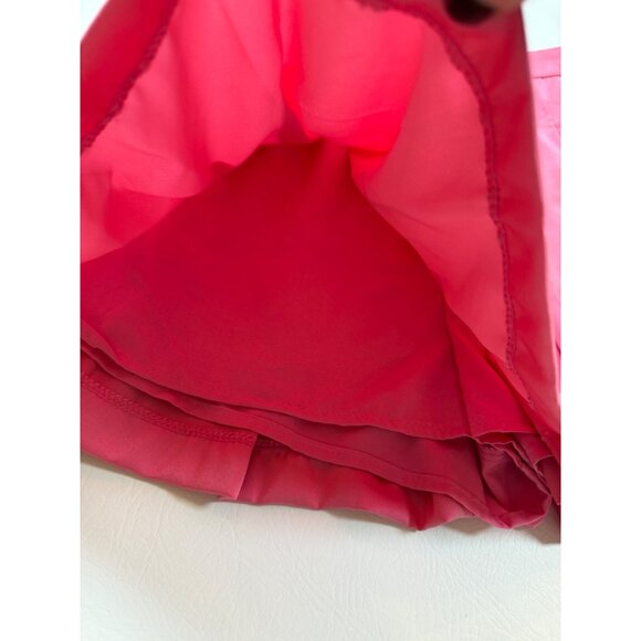Do+Be Pleated Pink Skirt With Shorts 12" Length Lightweight Design (bin HH163) - Picture 2 of 9